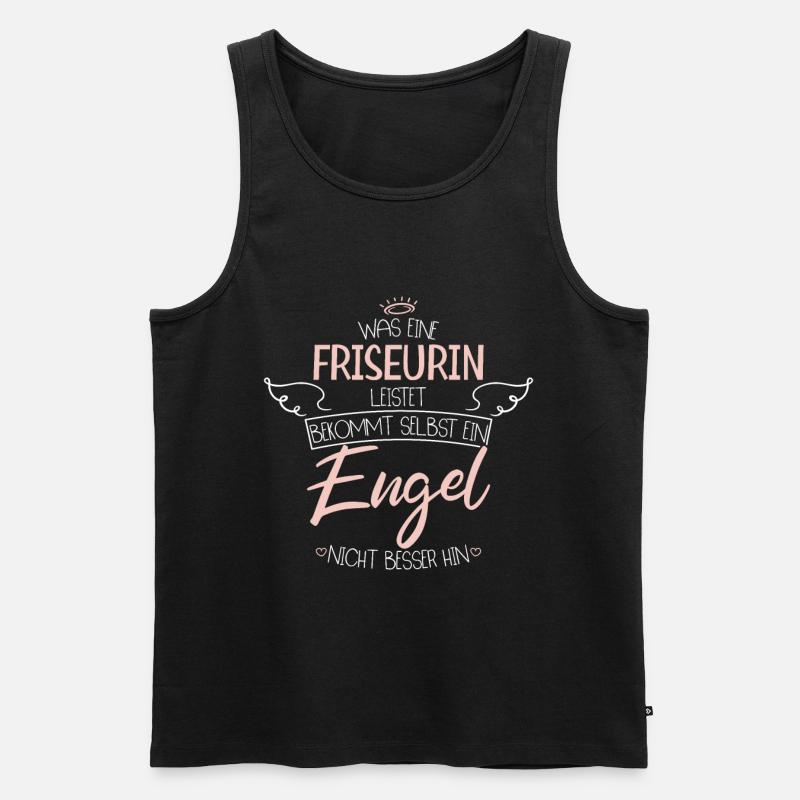 Friseurin - Männer Premium Bio Tank Top - Schwarz