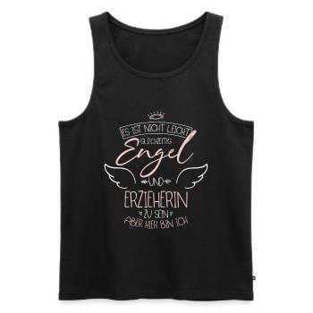 Erzieherin - Männer Premium Bio Tank Top - Schwarz - Vorne - Michal (187cm)