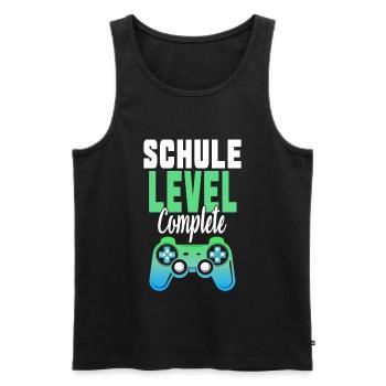 Schulabschluss Schule Geschenkidee - Männer Premium Bio Tank Top - Schwarz - Vorne - Michal (187cm)