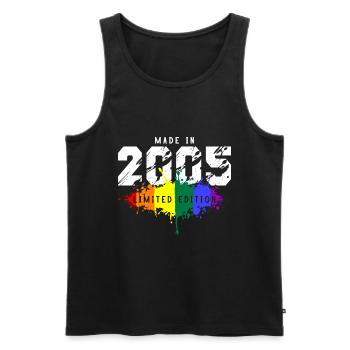 2005 Geburtstag Homosexuell LGBT - Männer Premium Bio Tank Top - Schwarz - Vorne - Michal (187cm)
