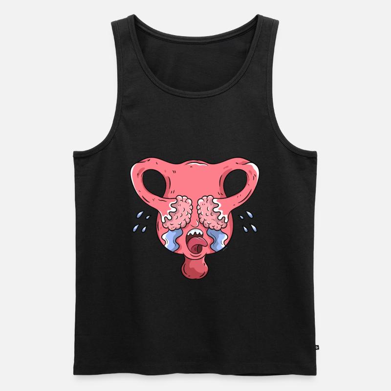Gebärmutter Menstruation Feminismus - Männer Premium Bio Tank Top - Schwarz