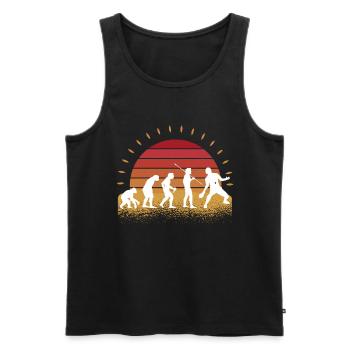 Table tennis - Men's Premium Organic Tank Top - black - Front - Michal (187cm)