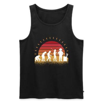 Beekeeper - Men's Premium Organic Tank Top - black - Front - AI Model Male 178 light (178cm)