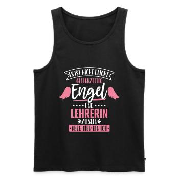 Lehrerin - Männer Premium Bio Tank Top - Schwarz - Vorne - Michal (187cm)