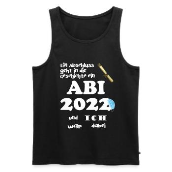 Abitur Abi 2022 Gymnasium Abschluss Abifeier - Männer Premium Bio Tank Top - Schwarz - Vorne - AI Model Male 178 light (178cm)