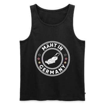 Mäht In Germany Rasenmäher Gärtner Garten - Männer Premium Bio Tank Top - Schwarz - Vorne - Michal (187cm)