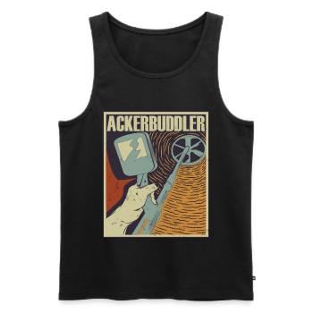 Metalldetektor Sondeln Sondengänger - Männer Premium Bio Tank Top - Schwarz - Vorne - Michal (187cm)