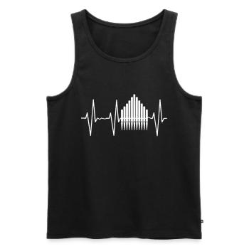 Organist Organ Player Organ Music Organ Musicians - Men's Premium Organic Tank Top - black - Front - AI Model Male 178 light (178cm)