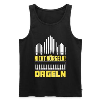 Orgel Organist Orgeler Kirche Organistin Orgelerin - Männer Premium Bio Tank Top - Schwarz - Vorne - Michal (187cm)