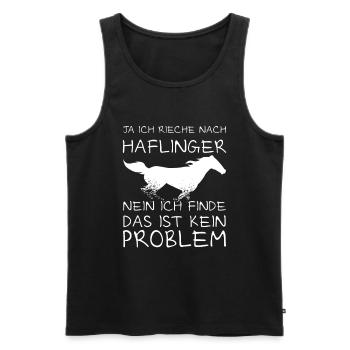 Haflinger Pferd Pferdefreunde Pferdemädchen - Männer Premium Bio Tank Top - Schwarz - Vorne - Michal (187cm)