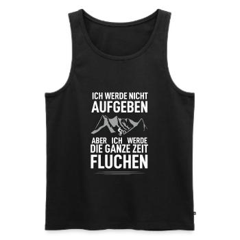 Bike MTB Biker Rad BMX Fahrrad Rennrad Frau Lustig - Männer Premium Bio Tank Top - Schwarz - Vorne - Michal (187cm)