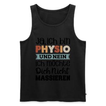 Physiotherapeuten Physiotherapeut Physios Physioth - Männer Premium Bio Tank Top - Schwarz - Vorne - Michal (187cm)