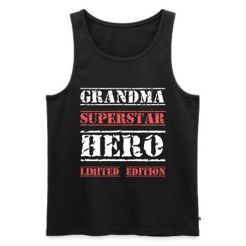 Best Granny Star Quote - Men's Premium Organic Tank Top - black - Front - Michal (187cm)