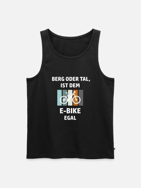 E-Bike Spruch - Männer Premium Bio Tank Top - Schwarz