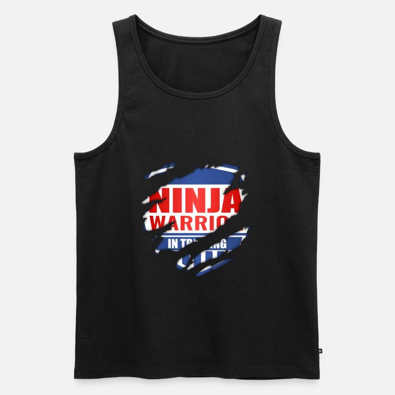Ninja Warrior In Training - Männer Premium Bio Tank Top - Schwarz