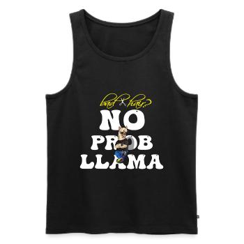 Bad Hair No Prob Llama - Men's Premium Organic Tank Top - black - Front - Michal (187cm)