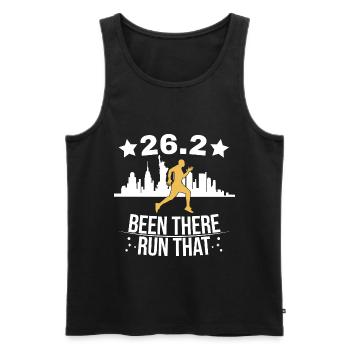 26.2 Been There Run That Marathon - Männer Premium Bio Tank Top - Schwarz - Vorne - Michal (187cm)