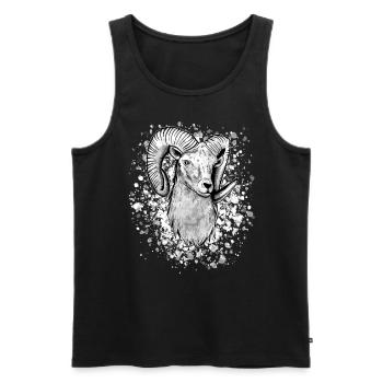 Widder Geschenk Geburtstag - Männer Premium Bio Tank Top - Schwarz - Vorne - Michal (187cm)
