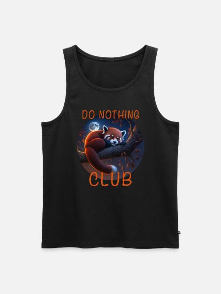 Red panda - Men's Premium Organic Tank Top - black