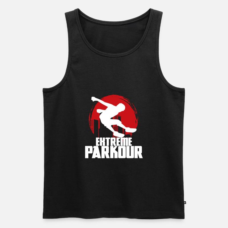 Extreme Parkour - Männer Premium Bio Tank Top - Schwarz