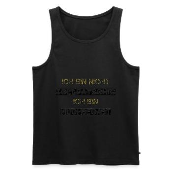 Ich bin nicht Tollpatschig, ich bin Huchbegabt - Männer Premium Bio Tank Top - Schwarz - Vorne - Michal (187cm)