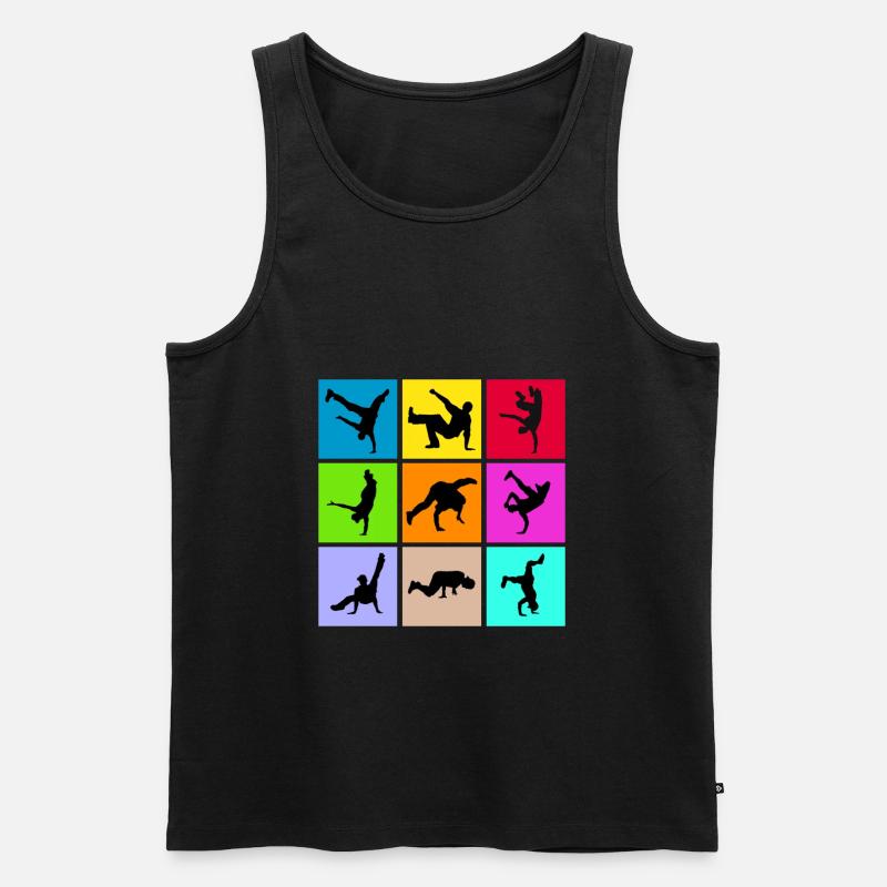 Breakdance - Männer Premium Bio Tank Top - Schwarz