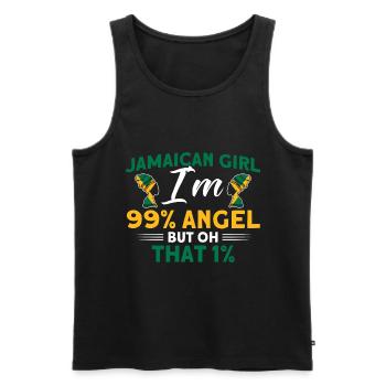 Jamaika Jamaikanische Flagge Geschenk - Männer Premium Bio Tank Top - Schwarz - Vorne - Michal (187cm)