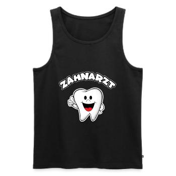 Zahnarzt - Männer Premium Bio Tank Top - Schwarz - Vorne - Michal (187cm)