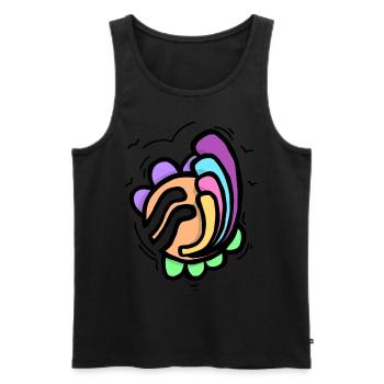 Diversität ist der Weg - Männer Premium Bio Tank Top - Schwarz - Vorne - AI Model Male 178 light (178cm)