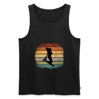 Freestyle-Roller - Männer Premium Bio Tank Top - Schwarz - Vorne - AI Model Male 178 light (178cm)