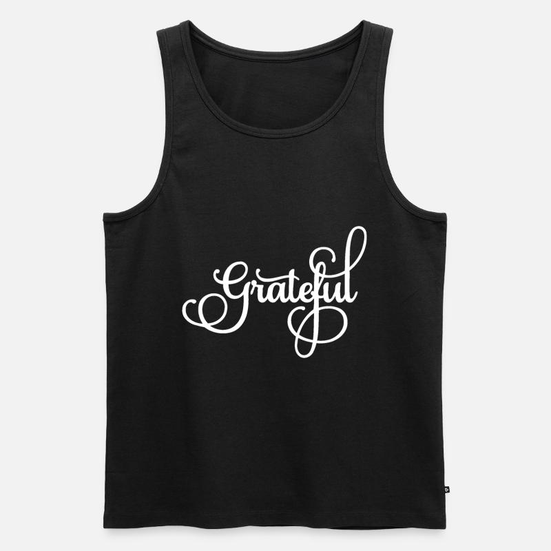 Danke - Männer Premium Bio Tank Top - Schwarz