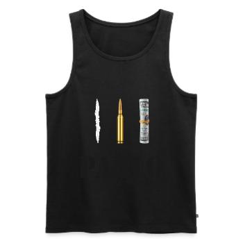 Pablo Escobar Kokain - Männer Premium Bio Tank Top - Schwarz - Vorne - AI Model Male 178 light (178cm)