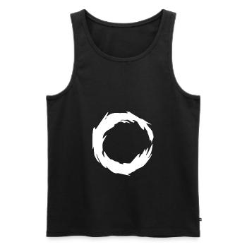 Circle - Men's Premium Organic Tank Top - black - Front - AI Model Male 178 light (178cm)