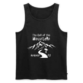 The Call of the Mountain - Männer Premium Bio Tank Top - Schwarz - Vorne - Michal (187cm)