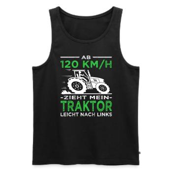 Bauern - Landwirt - Traktoren - Männer Premium Bio Tank Top - Schwarz - Vorne - AI Model Male 178 light (178cm)