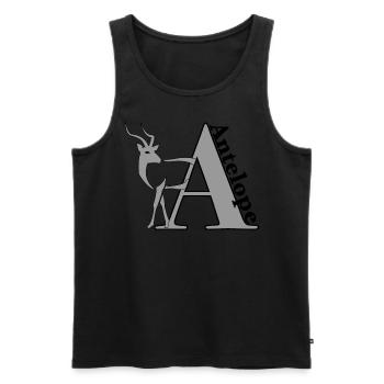 Antilope - Débardeur bio Premium Homme - noir - Devant - Michal (187cm)
