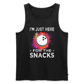 Bowling - Bowling - Bowling fan - Men's Premium Organic Tank Top - black - Front - AI Model Male 178 light (178cm)