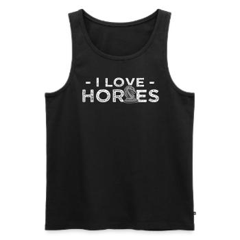 Chess - Chess player - Men's Premium Organic Tank Top - black - Front - Michal (187cm)