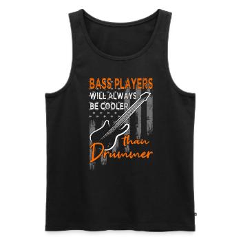 Bass player - guitar - guitarist - Men's Premium Organic Tank Top - black - Front - Michal (187cm)