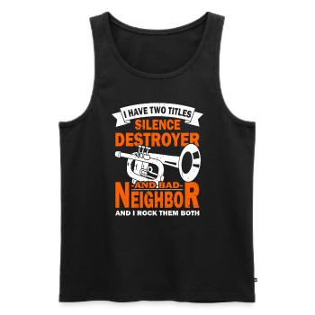 Trumpet - Trumpeter - Trumpet player Orchesta - Men's Premium Organic Tank Top - black - Front - Michal (187cm)