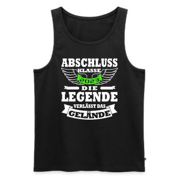 Abschlussklasse 2023 Abitur 2023 - Männer Premium Bio Tank Top - Schwarz - Vorne - AI Model Male 178 light (178cm)
