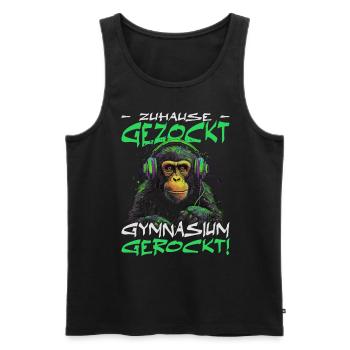 Abschlussklasse | Abi | Abitur | Schulabschluss - Männer Premium Bio Tank Top - Schwarz - Vorne - AI Model Male 178 light (178cm)