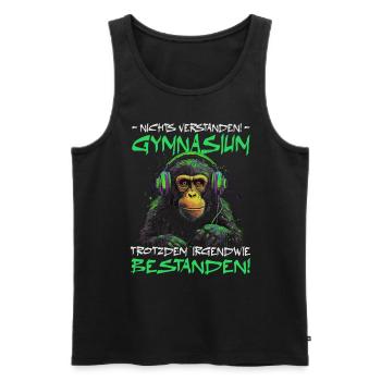 Abschlussklasse | Abi | Abitur | Schulabschluss - Männer Premium Bio Tank Top - Schwarz - Vorne - AI Model Male 178 light (178cm)
