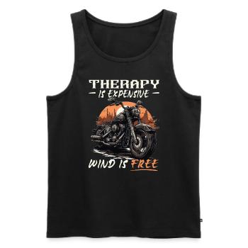 Motorrad | Motorradfahrer & Biker Spüche - Männer Premium Bio Tank Top - Schwarz - Vorne - AI Model Male 178 light (178cm)