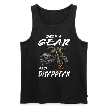 Motorrad | Motorradfahrer & Biker Spüche - Männer Premium Bio Tank Top - Schwarz - Vorne - AI Model Male 178 light (178cm)