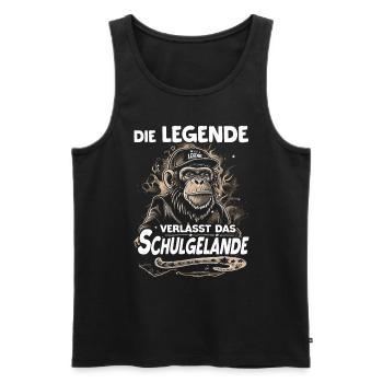 Schulabschluss | Abschlussklasse 2024 | Schüler - Männer Premium Bio Tank Top - Schwarz - Vorne - AI Model Male 178 light (178cm)