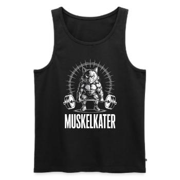 Muskelkater Kraftsport Fitness Bodybuilder Pumper - Männer Premium Bio Tank Top - Schwarz - Vorne - Michal (187cm)