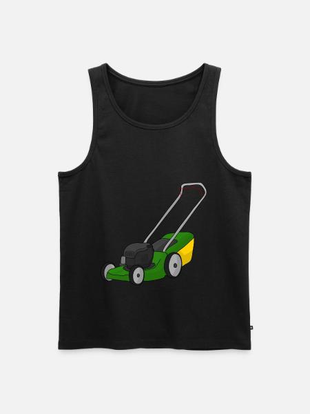 Rasenmäher - Männer Premium Bio Tank Top - Schwarz
