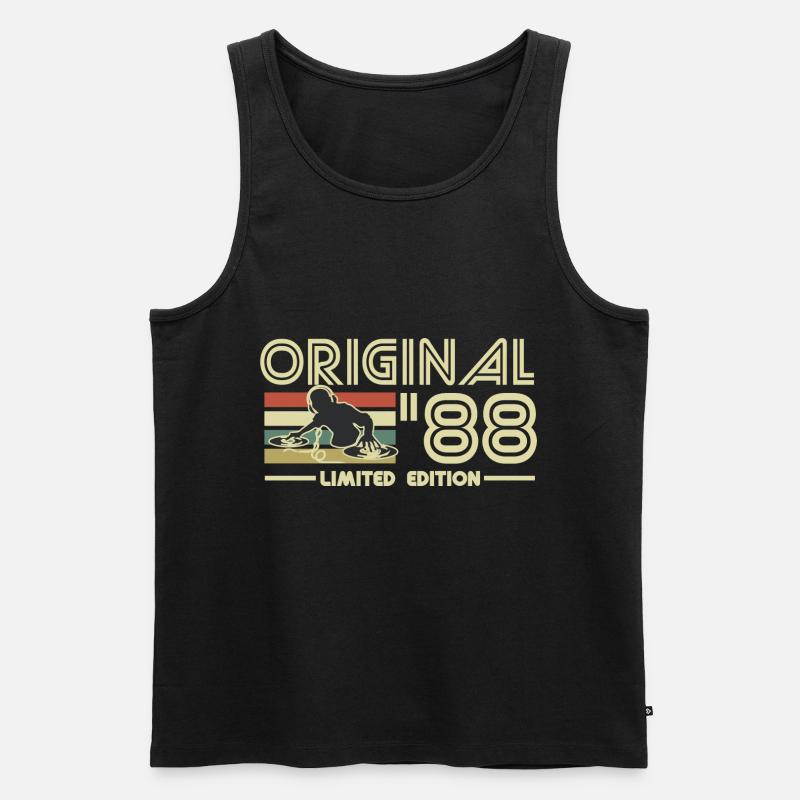 1988 - Männer Premium Bio Tank Top - Schwarz