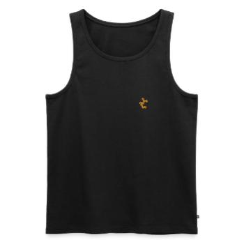 Honey - Männer Premium Bio Tank Top - Schwarz - Vorne - Michal (187cm)